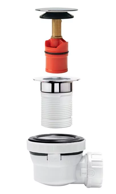 Válvula clic clac Nano 6.7 c/sifão membrana 32/40 Cromado - Image 3