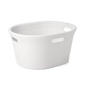 Cesta Roupa 35L Baobab Branco Pergamon