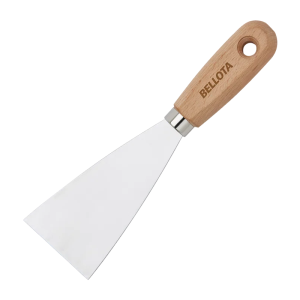Espátula de inox 40mm com cabo de madeira