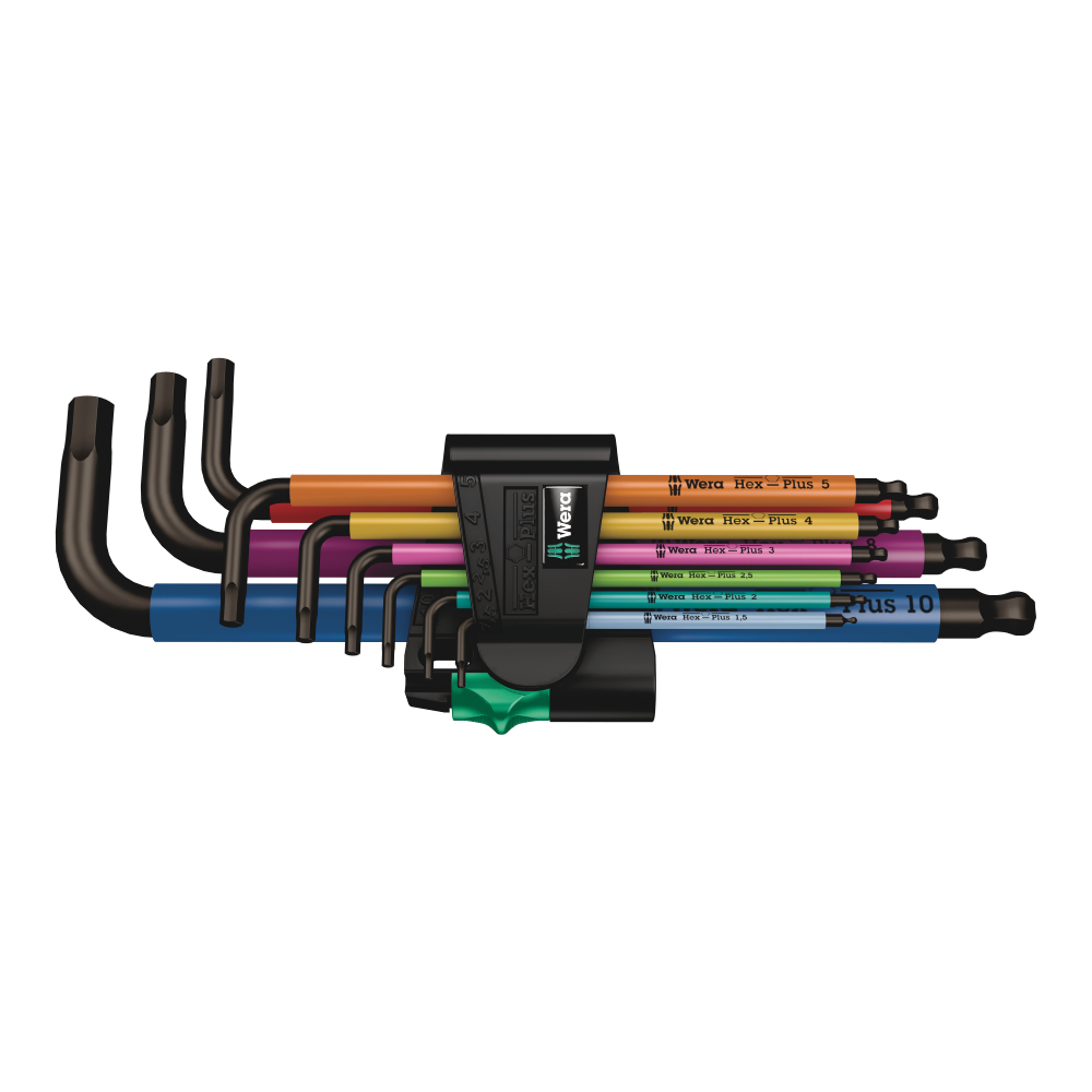 Jogo chaves Hexagonais Plus multicor 950/9 (9 peças)