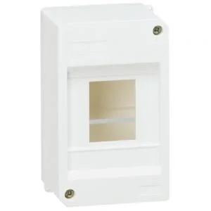 Quadro tapa-bornes S 4 módulos Branco