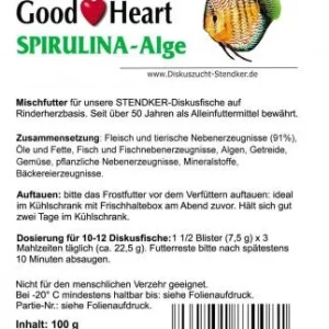 Alimento para Discus Stendker GoodHeart Spirulina 100 grs