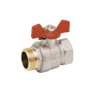 Válvula esfera Chicago M/F 1/2″ borboleta vermelho