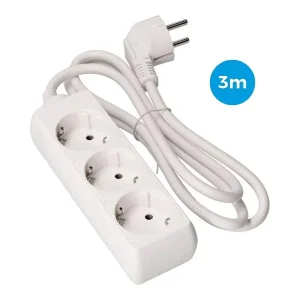 Bloco 3 tomadas cabo 3m (3×1,5mm)
