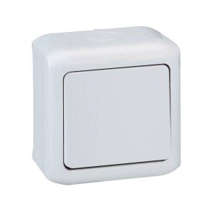 Botão de pressão 6A Forix estanque IP44 Cinzento