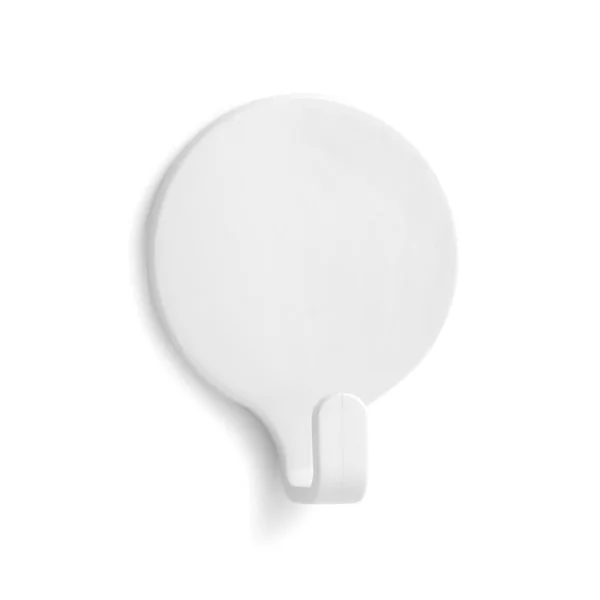 Cabide adesivo circular Branco (2 un)
