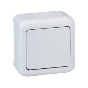 Comutador de escada Forix estanque IP44 Cinzento