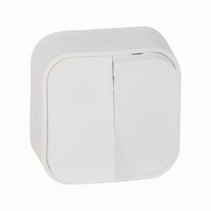 Comutador de lustre Forix saliente IP21 Branco