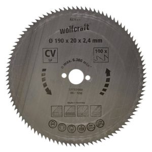 Disco serra circular CV 190x20mm 100D corte fino