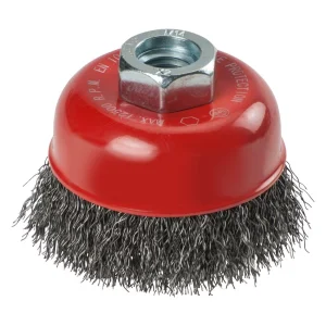 Escova de aço 100mm copo para rebarbadora