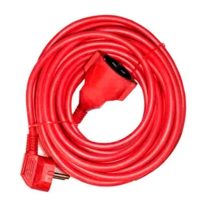 Extensão de cabo 3×1,5mm Vermelho 25m