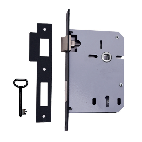 Fechadura de embutir 716×60 Preto mate - Image 2