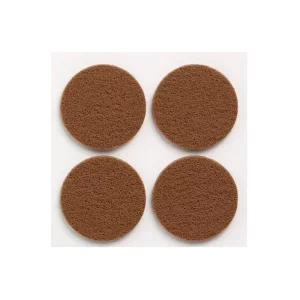 Feltro sintético adesivo Ø38mm Castanho (4 un)