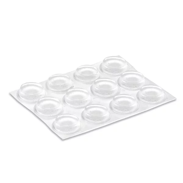 Gotas adesivas Ø12,7×3,5mm Transparente (14 un)