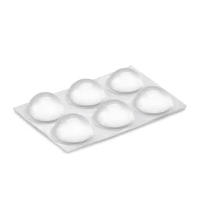 Gotas adesivas Ø16×7,9mm Transparente (6 un)