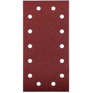 5 folhas de lixa 115x230mm velcro