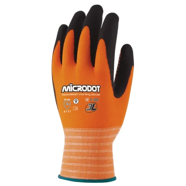 Luvas nylon-nitrilo Microdot