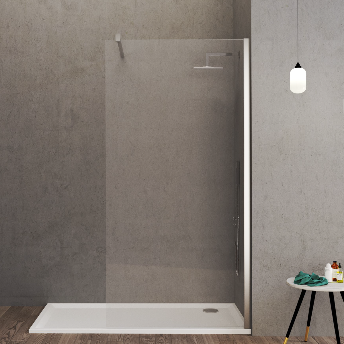 Painel fixo duche Leci Cromado - Image 3