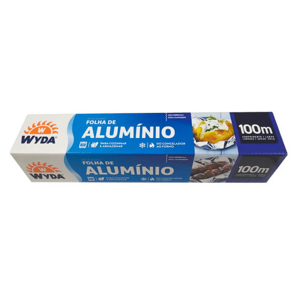 Papel de alumínio Wyda 30cm x 100 metros
