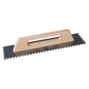 Talocha larga pente 8mm com cabo madeira