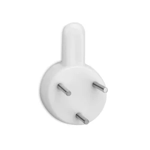 Prego fácil para quadros 3 furos Branco (6 un)