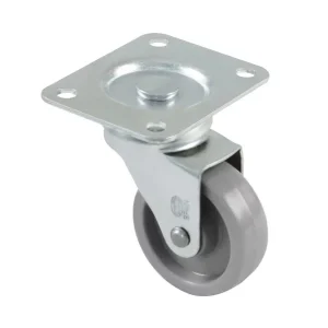 Roda giratória de nylon com placa