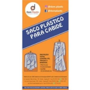 Saco plástico para cabide PEAD