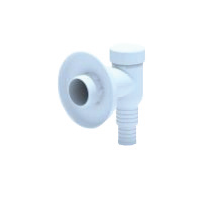 Mini sifão exterior para máquina lavar Branco