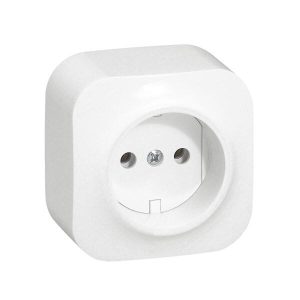 Tomada 2P Forix saliente IP21 Branco