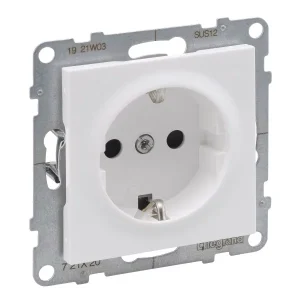 Tomada 2P+T schuko New Suno Branco (l/aut.)