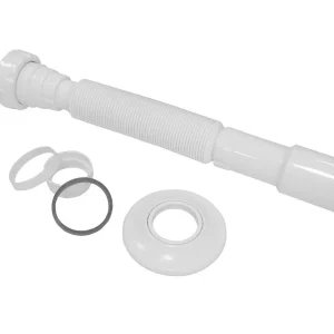 Tubo extensível 1 1/2″ x 40/50mm – 80cm Branco