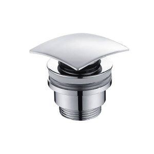 Válvula clic quadrada 1 1/4″ Cromada