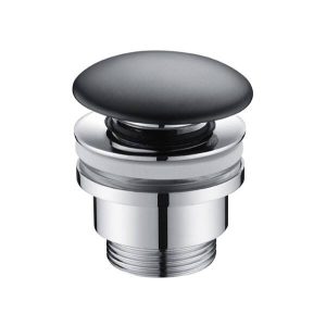 Válvula click clack red. grande 1 1/4″ Preto mate